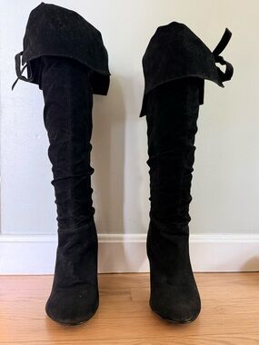 Black Convertible Over-the-Knee Boots – Size 8.5